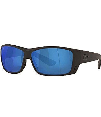 Costa Mens 6S9024 Cat Cay Mirrored 61mm Rectangle Polarized Sunglasses Product Image