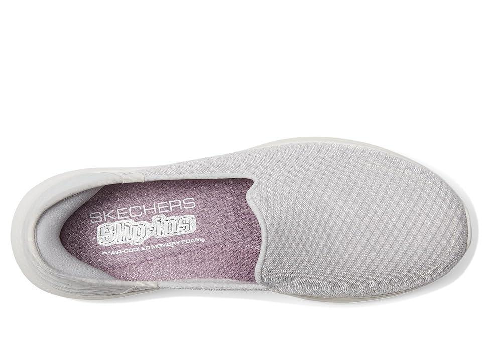 SKECHERS Performance Go Walk 7 Daley Hands Free Slip-Ins (Gray/Lavender) Women's Shoes Product Image