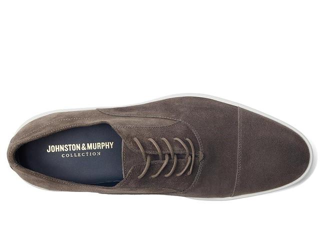 Johnston & Murphy Collection Bolivar Cap Toe (Gray Italian Suede) Men's Lace-up Boots Product Image