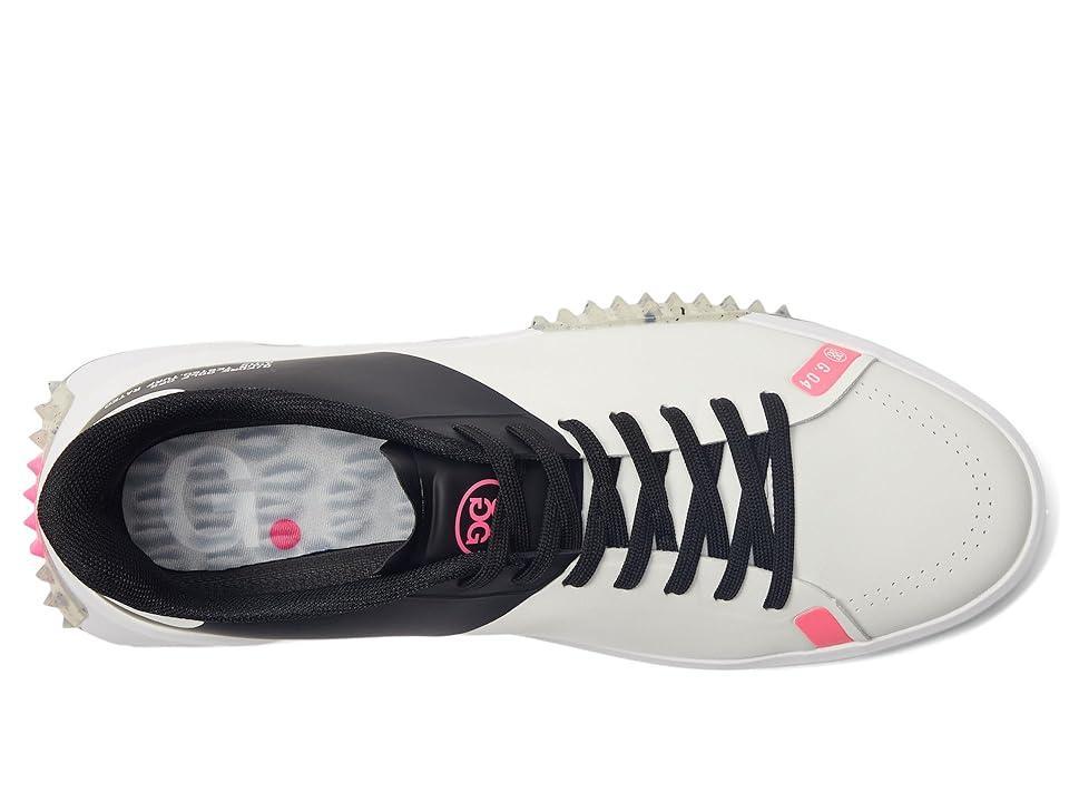 GFORE Men's G.112 P.U. Leather Stippled Golf Shoes (Snow/Onyx) Men's Shoes Product Image