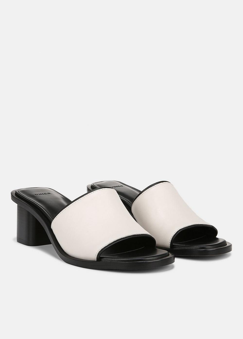 Donna Leather Slide Sandal Product Image