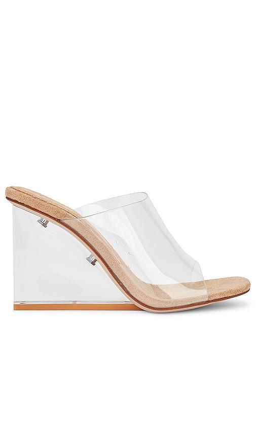 Jeffrey Campbell Womens Clear Wedge Slide Sandals Product Image