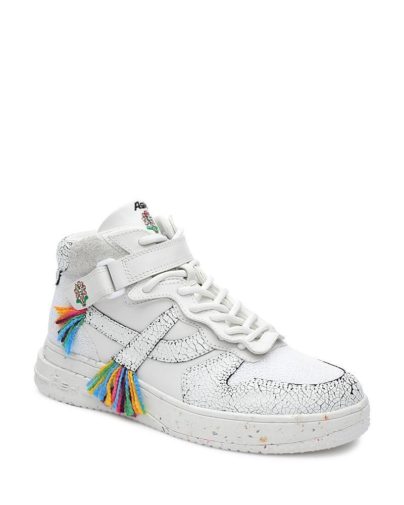 Ash Womens Parker Rainbow Lace Up Embellished Sneakers Product Image