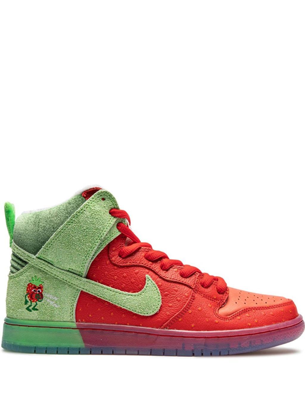 Sb Dunk High Strawberry Cough Sneakers In Red Product Image