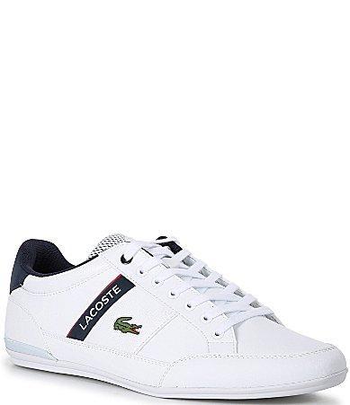 Lacoste Chaymon 0120 2 (White/Navy/Red) Men's Shoes Product Image