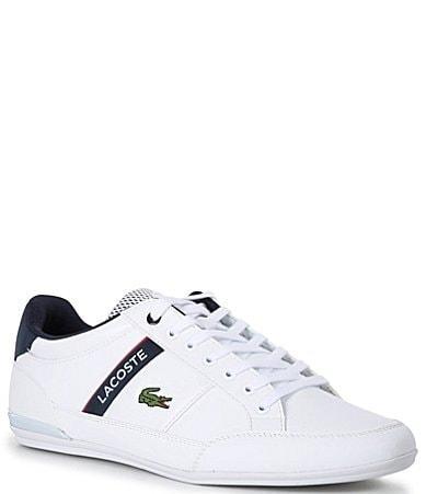 Lacoste Chaymon 0120 2 (White/Navy/Red) Men's Shoes Product Image