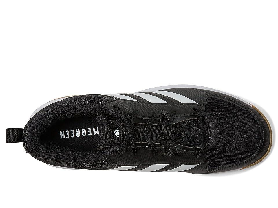 adidas Ligra 7 Indoor Volleyball White/Black) Men's Shoes Product Image