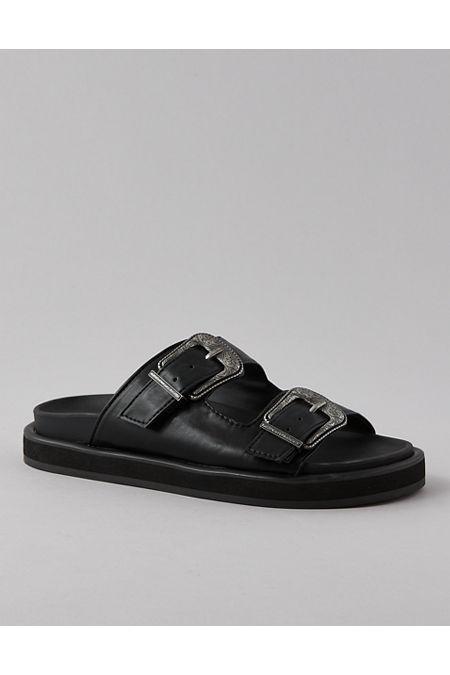 AE Western-Buckle Vegan Leather Sandal Women's Product Image