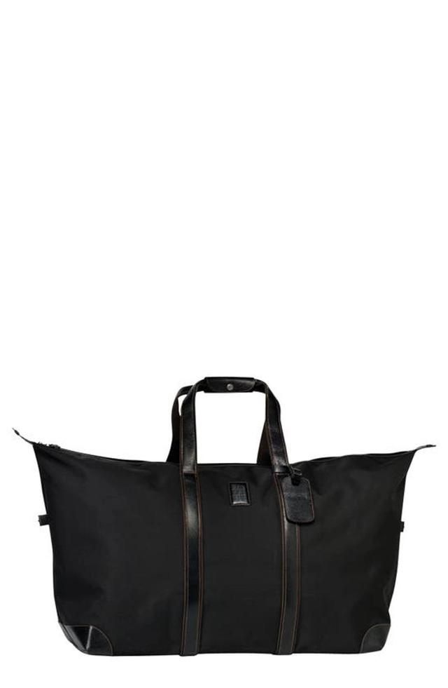 LONGCHAMP Boxford Canvas & Leather Travel Bag In Black Product Image