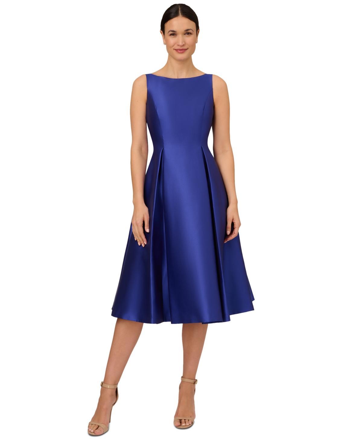 Adrianna Papell Boat-Neck A-Line Dress Product Image