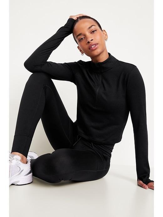 CloudComfy Crop Quarter Zip Product Image