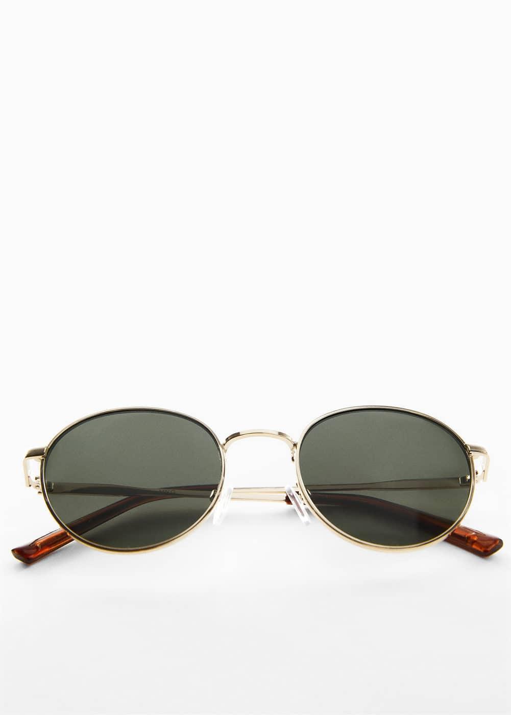 MANGO MAN - Round Metal Sunglasses - One size - Men Product Image