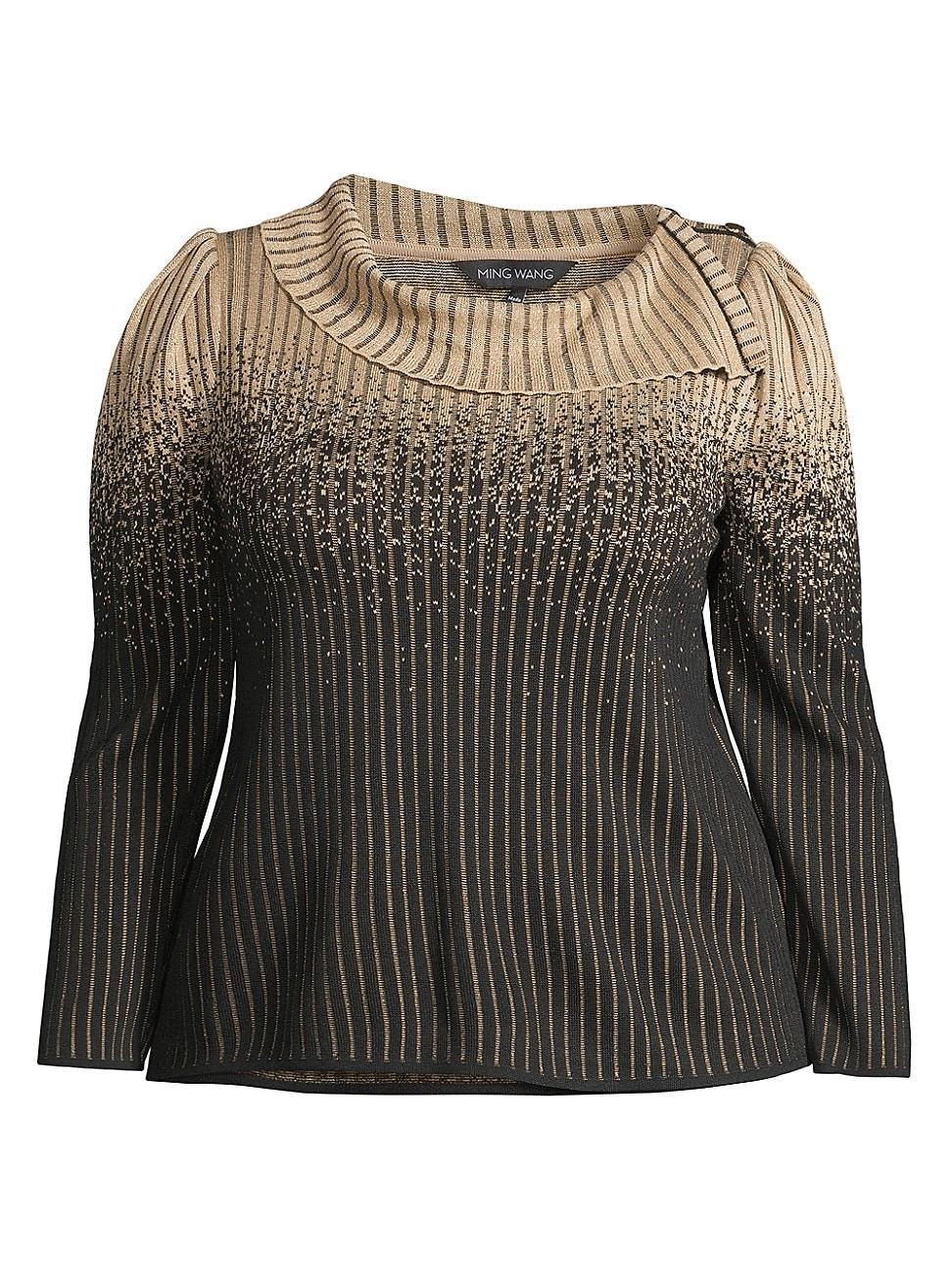 Womens Foldover Knit Blouse product image