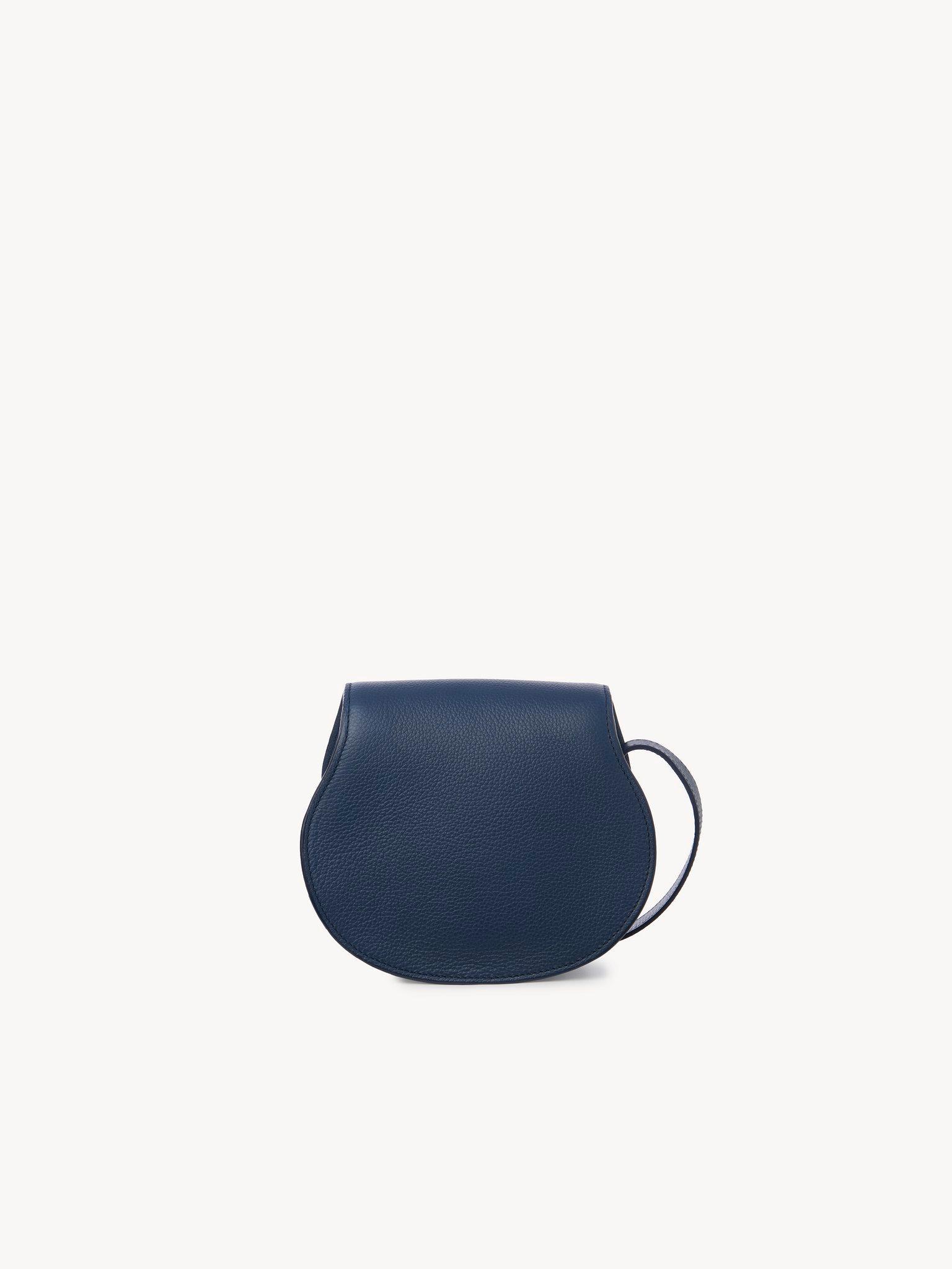 Small Marcie saddle bag in grained leather Product Image