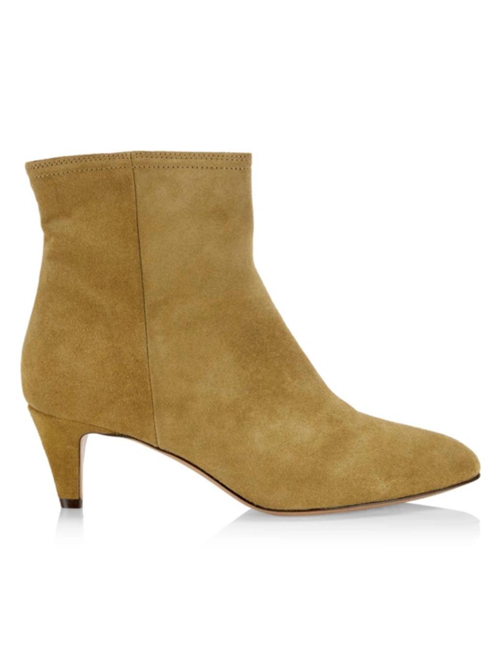 65mm Suede Ankle Boots In Taupe product image