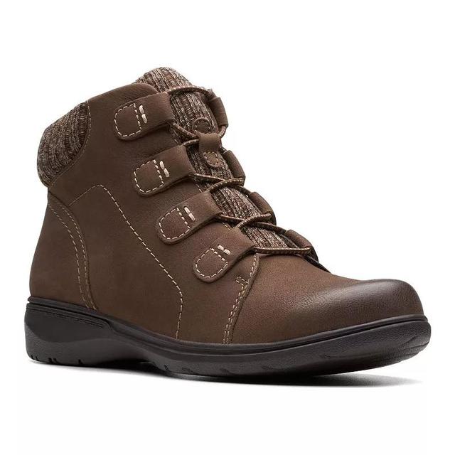 Clarks Carleigh Jade Womens Nubuck Boots Brown Product Image