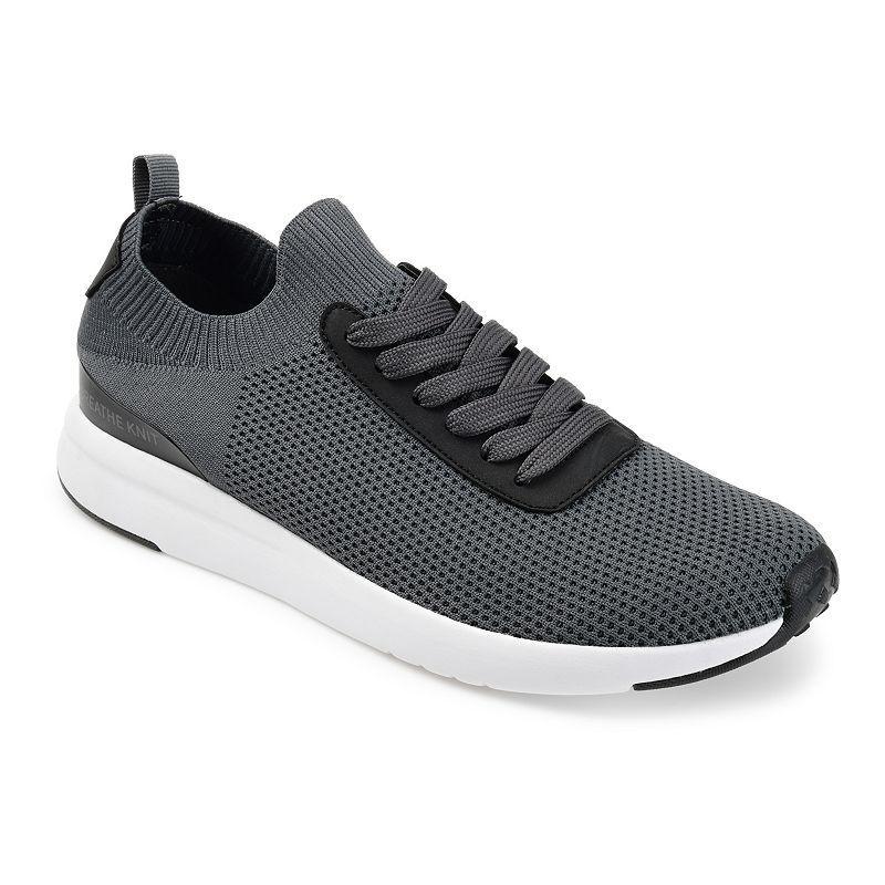 Vance Co. Grady Mens Casual Knit Sneakers Dark Grey Product Image