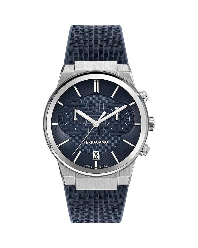 Mens FERRAGAMO Sapphire Chrono Stainless Steel Bracelet Watch/41MM Product Image