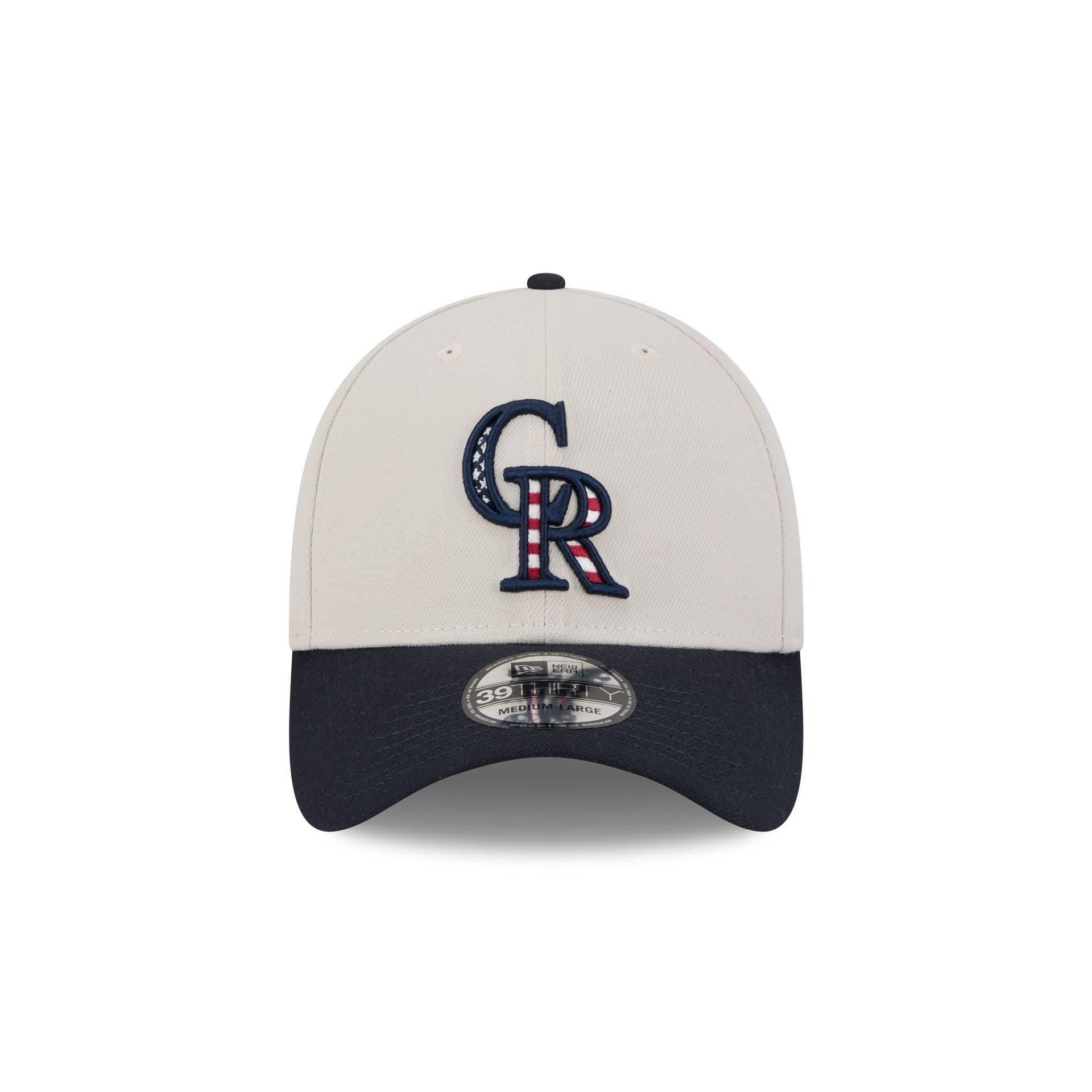 Colorado Rockies Independence Day 2024 39THIRTY Stretch Fit Hat Male Product Image