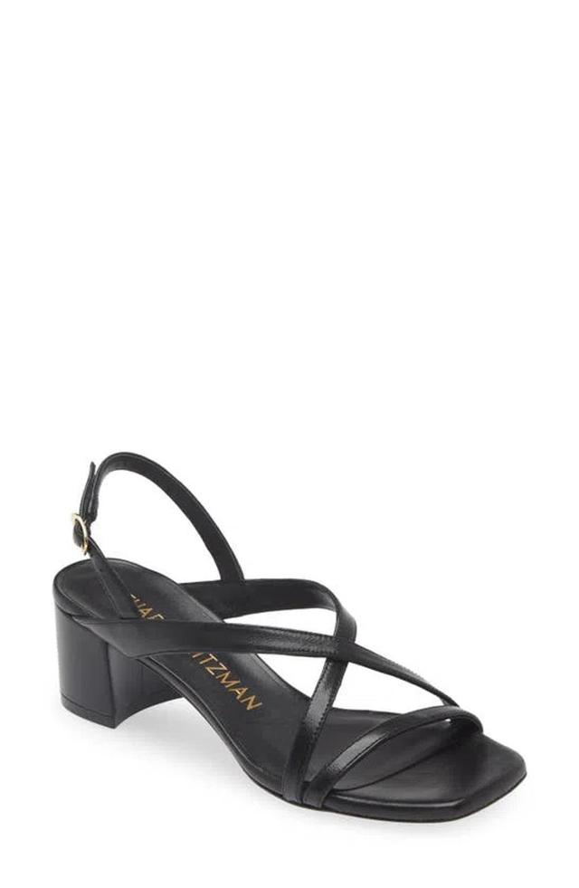 Oasis Maui Leather Slingback Sandals In Black Product Image