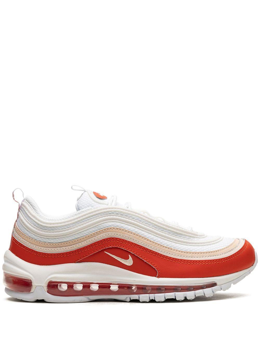 NIKE Air Max 97 "picante Red" Sneakers In White Product Image