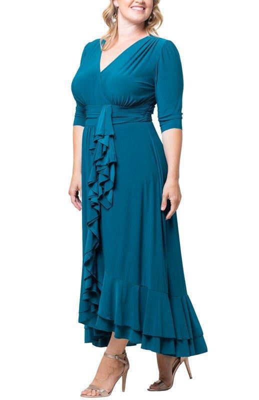 Veronica Ruffled Evening Gown - Plus Product Image