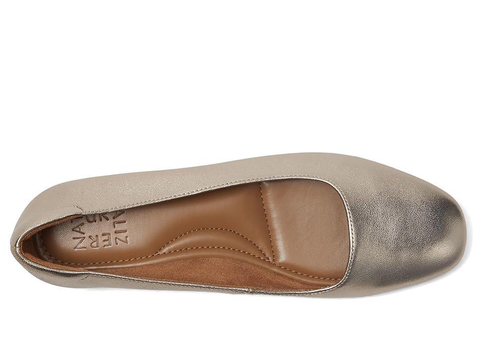 Naturalizer Kelly Ballet (Warm Silver Leather) Women's Flat Shoes Product Image