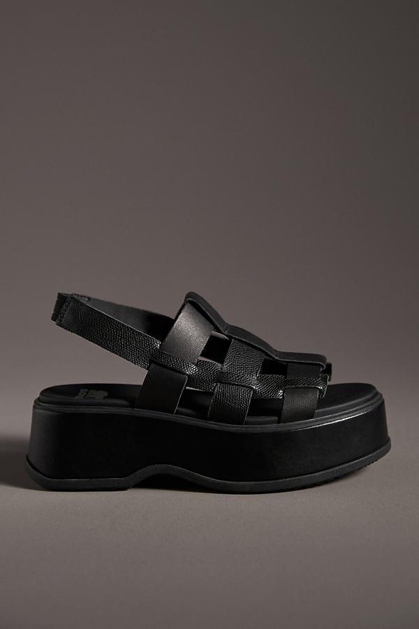 SOREL Dayspring Slingback Sandal Black) Women's Shoes Product Image