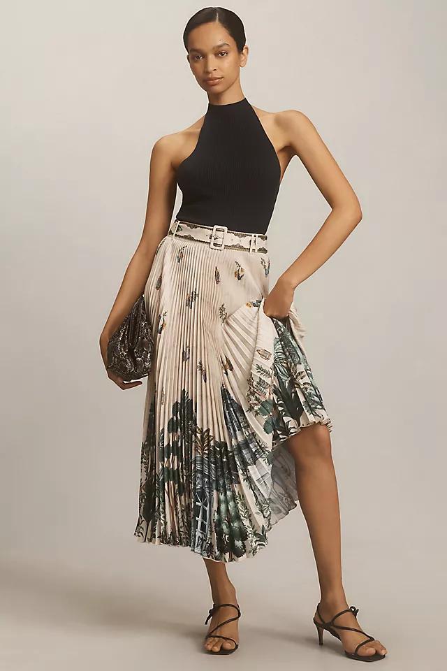 Ranna Gill Aria Pleated Midi Skirt Product Image