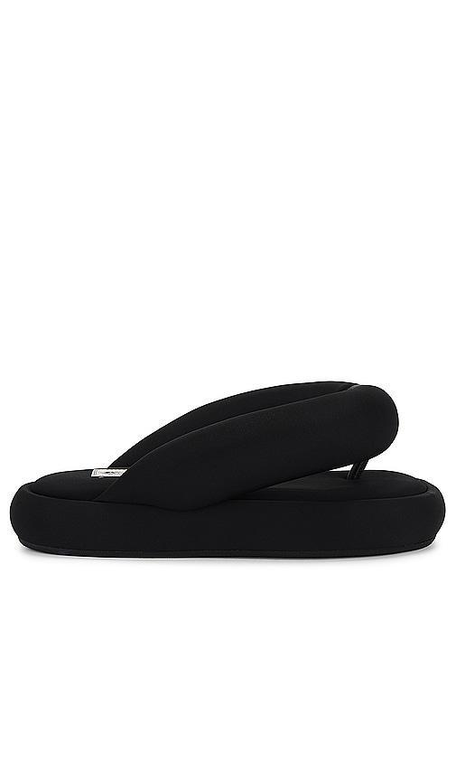 Black Fluff Flops Product Image