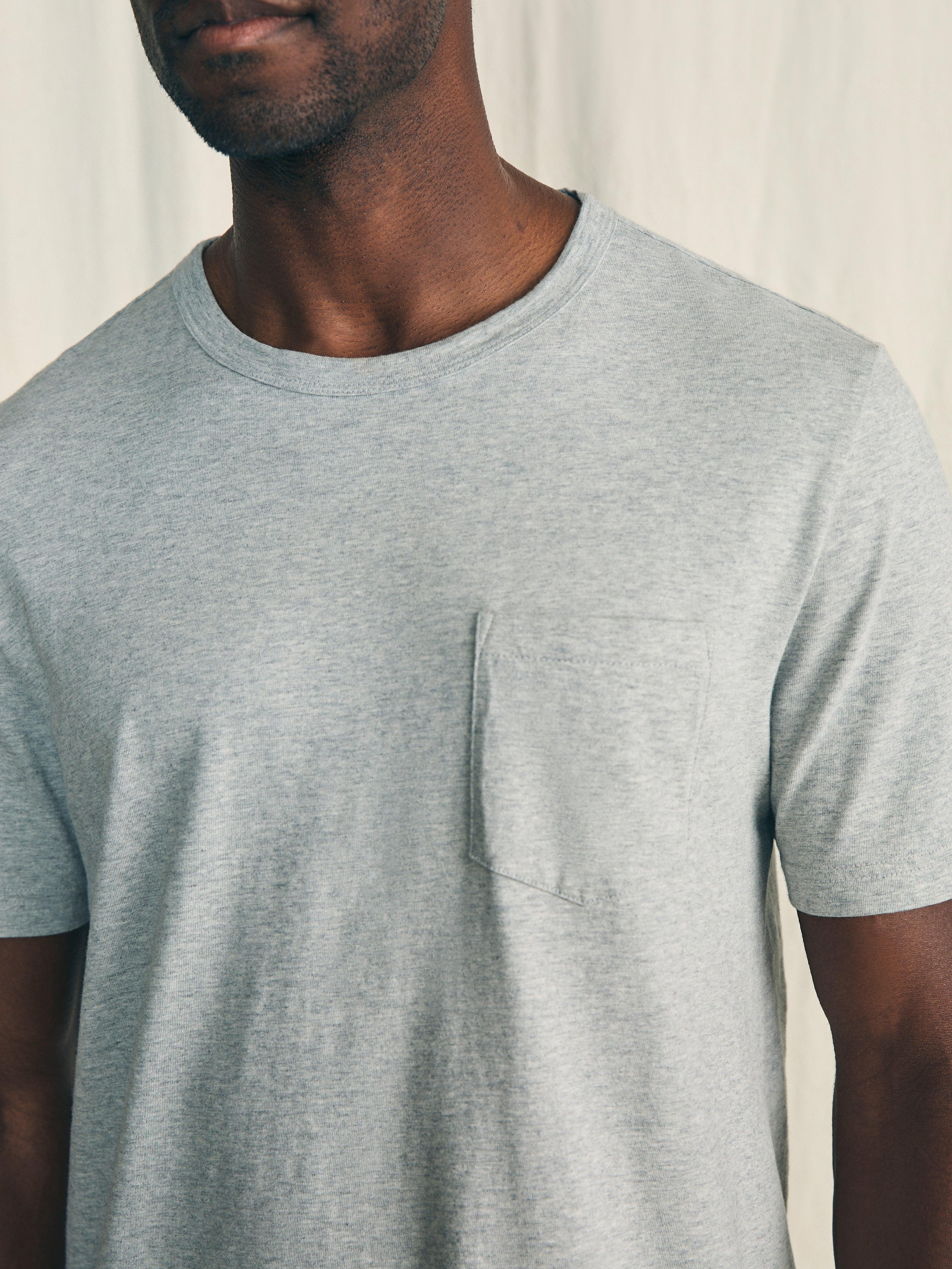 Sunwashed Pocket Tee (Tall) - Heather Grey Male Product Image