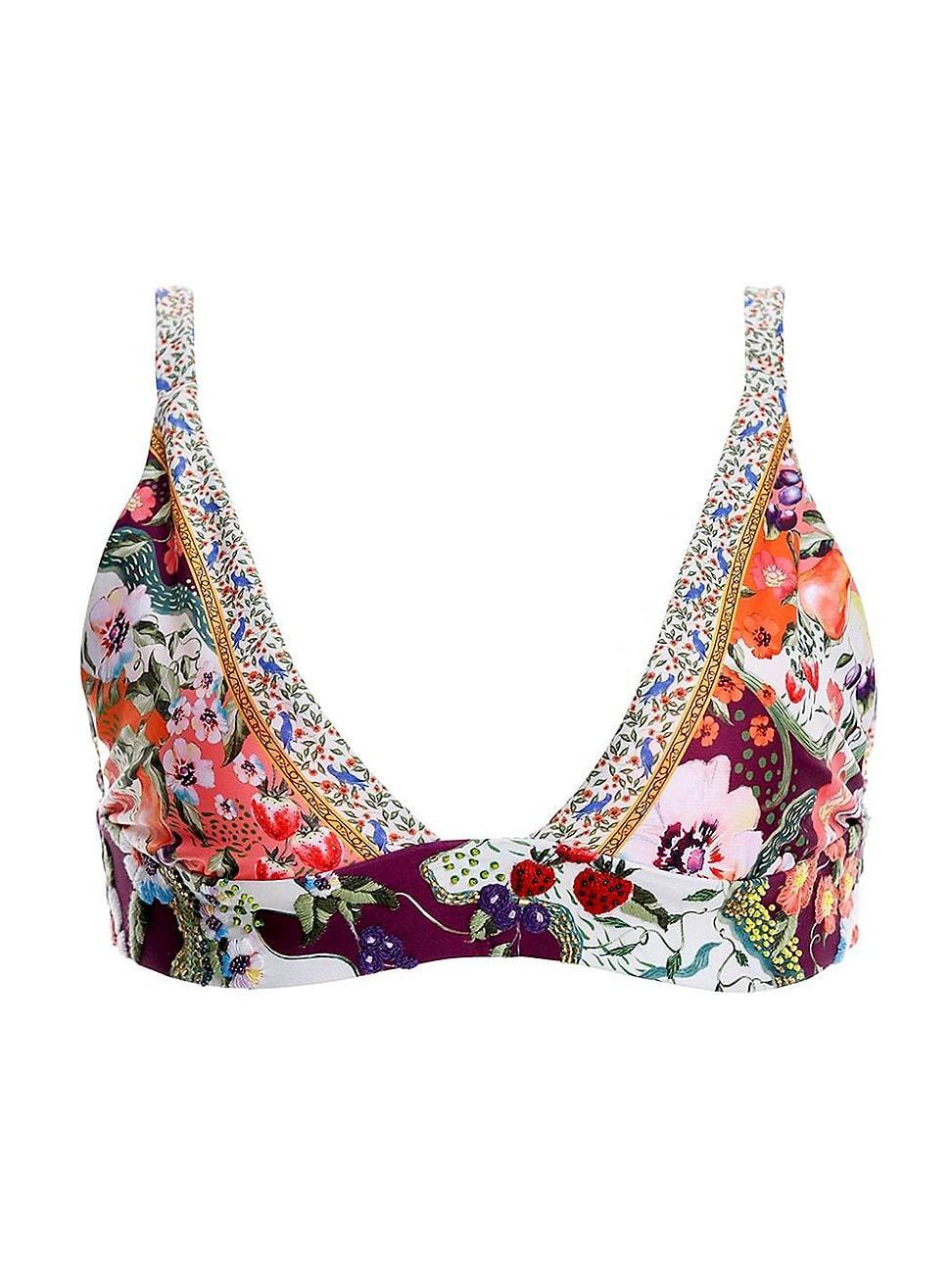 Agua Bendita Megan Seed Triangle Bikini Top Product Image