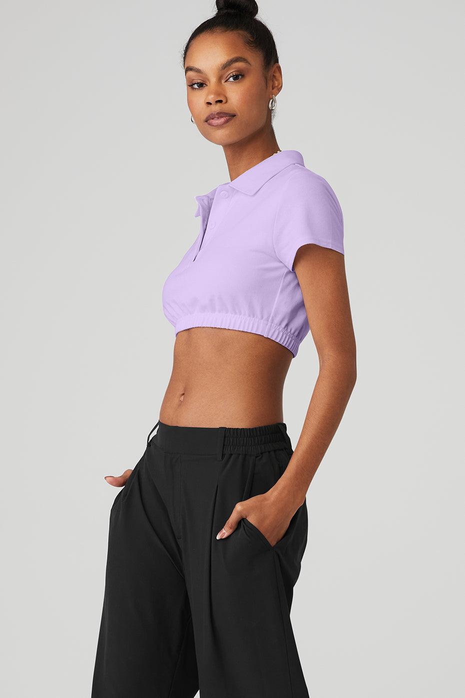 Cropped Prestige Polo - Violet Skies Female Product Image