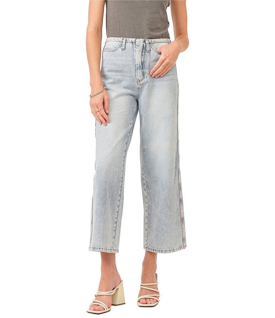 Dear John Polly Taped Side Seam Super High Rise Cropped Loose Straight Jean product image