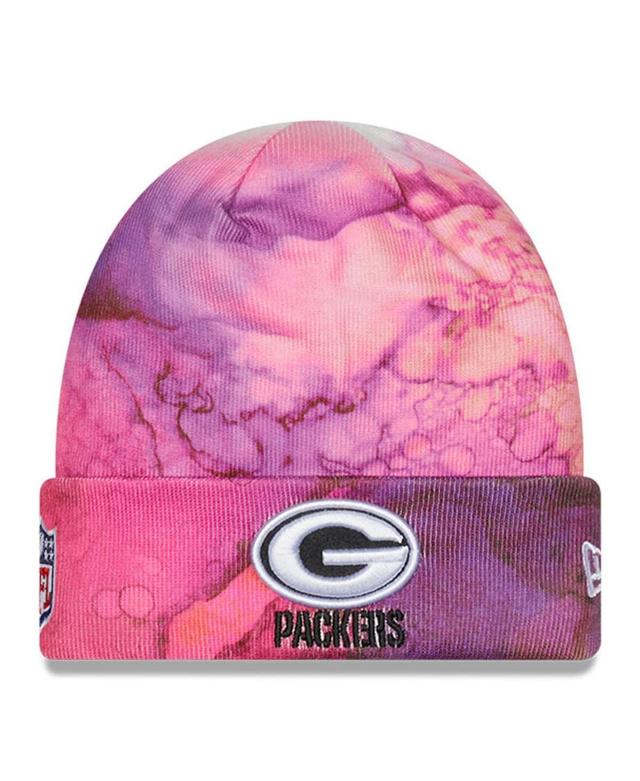 Mens New Era Pink Green Bay Packers 2022 Nfl Crucial Catch Knit Hat Product Image