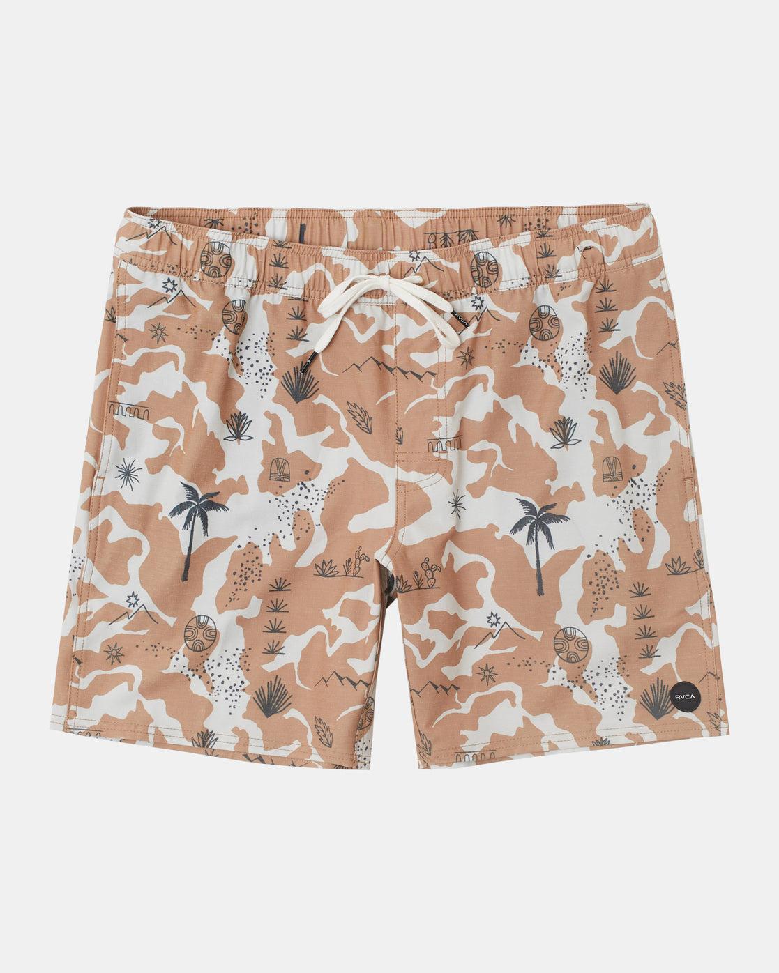 Atlas Elastic Waist Boardshorts 17" - Camel Product Image