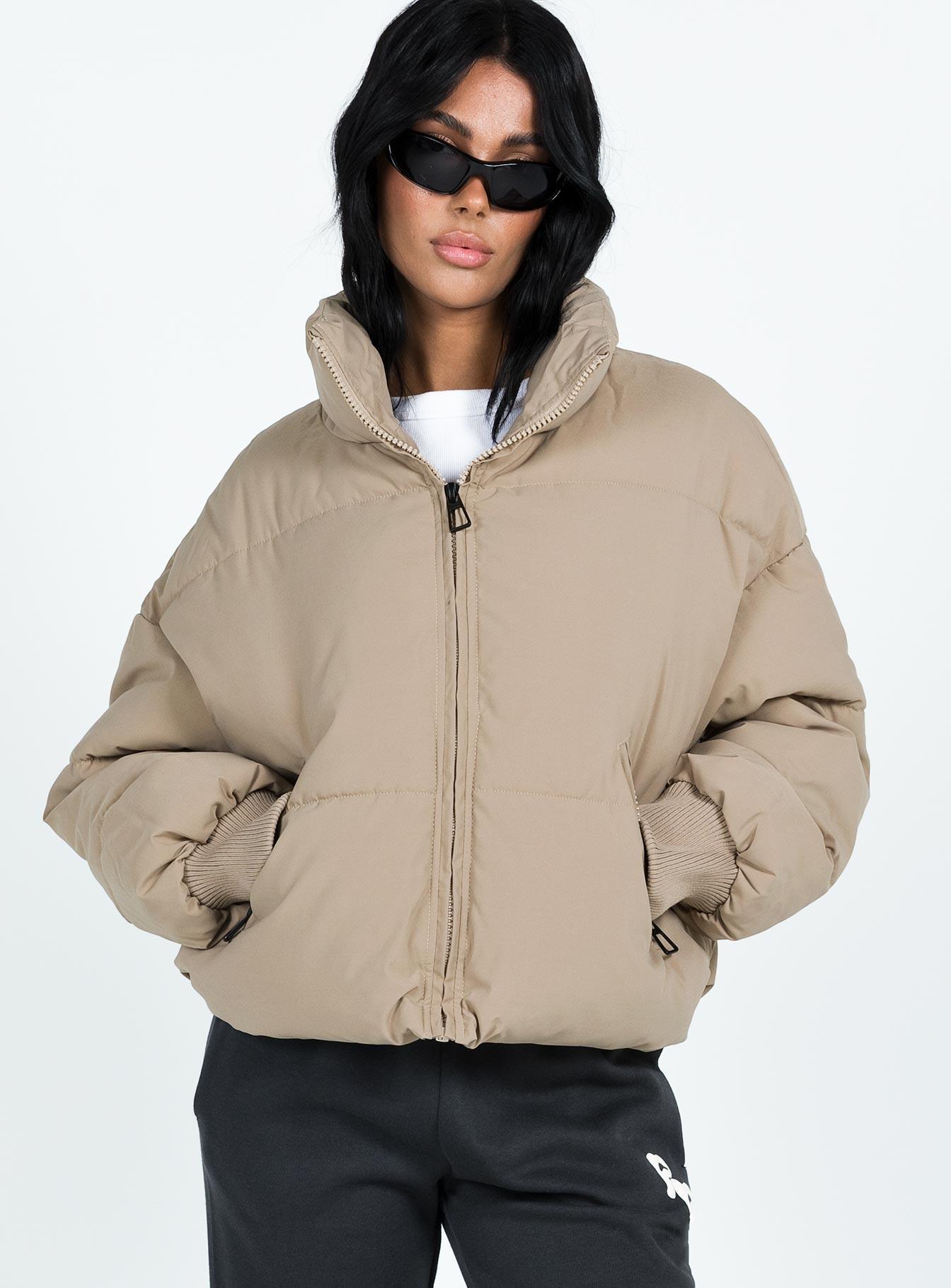 7th Avenue Puffer Jacket Beige Product Image