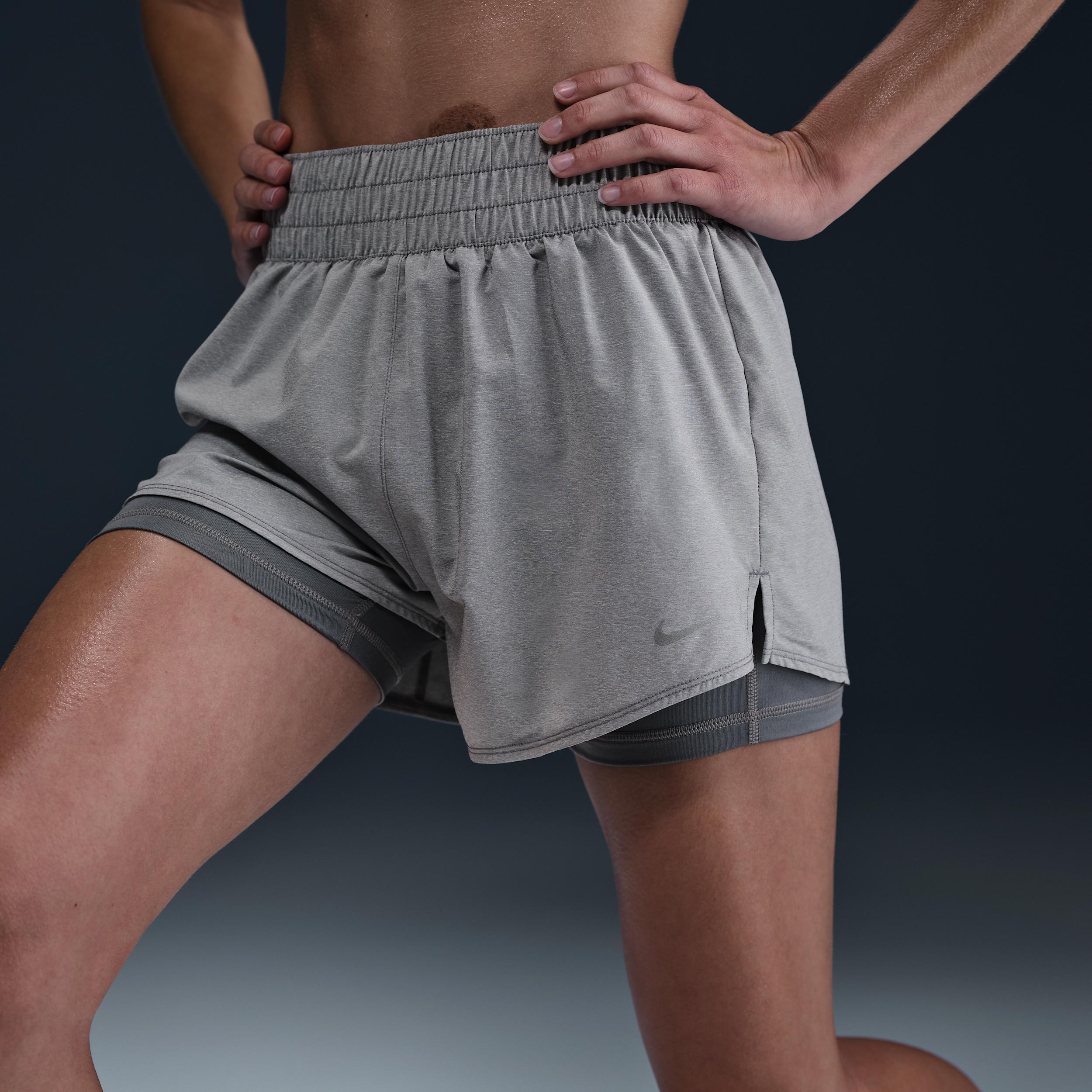 Nike Women's One Dri-FIT High-Waisted 3" 2-in-1 Shorts Product Image