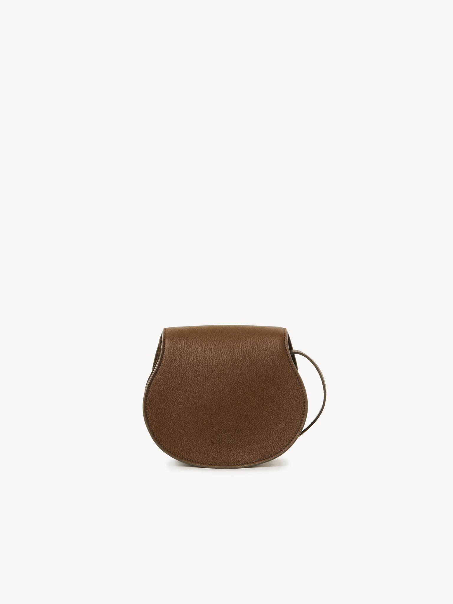 Small Marcie saddle bag in grained leather Product Image