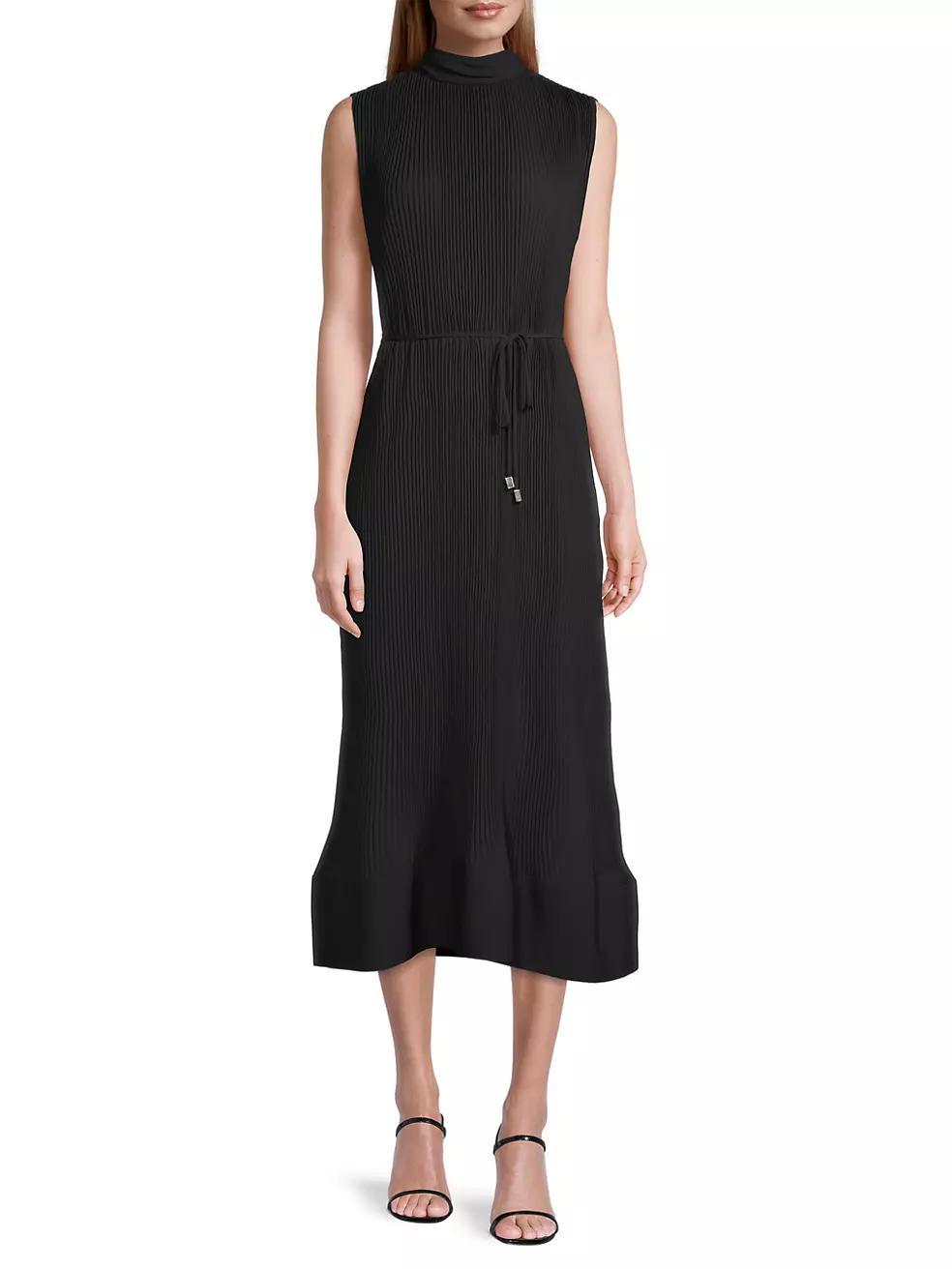 Melina Pleated Midi Dress Product Image