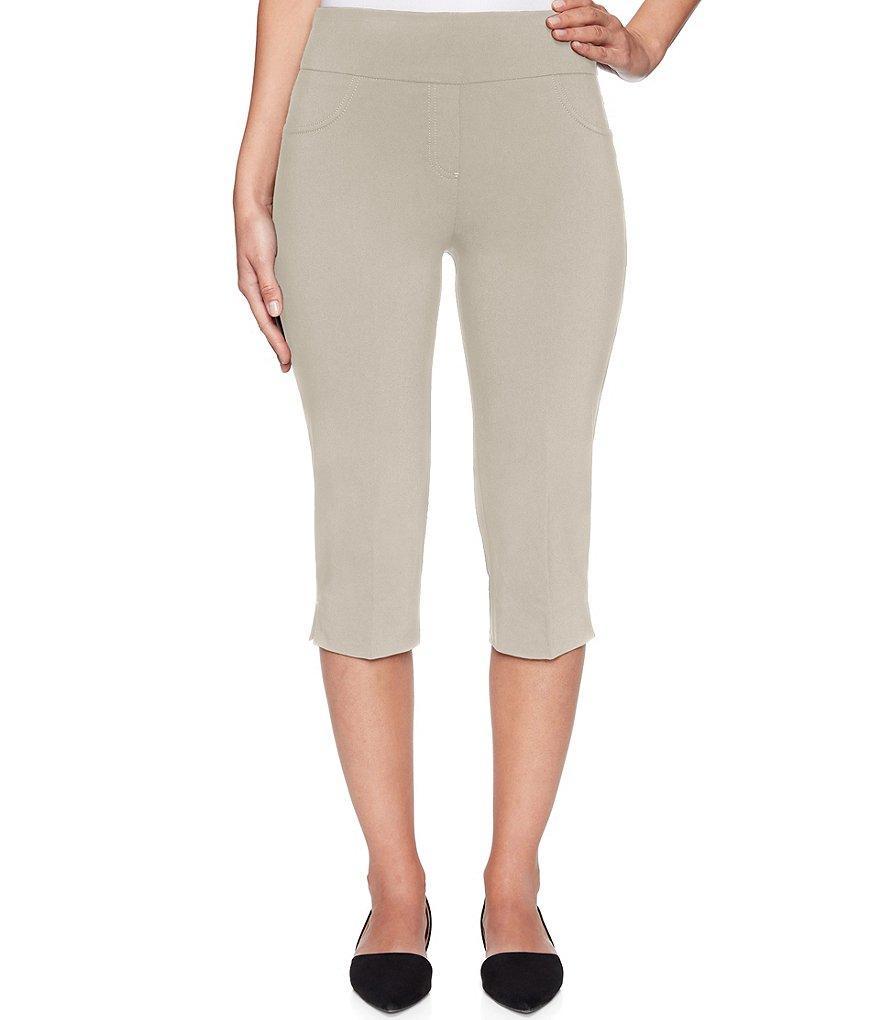 Ruby Rd. Petite Size Millenium Tech Stretch Pull-On Clamdigger Capri Pants product image