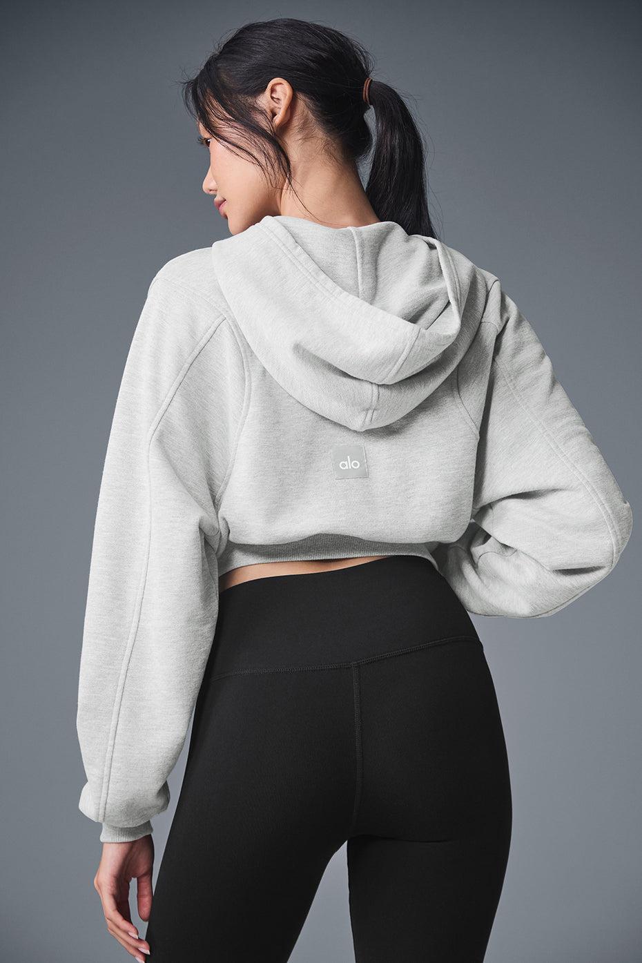 Sweet Escape Zip Up Hoodie - Athletic Heather Grey Product Image