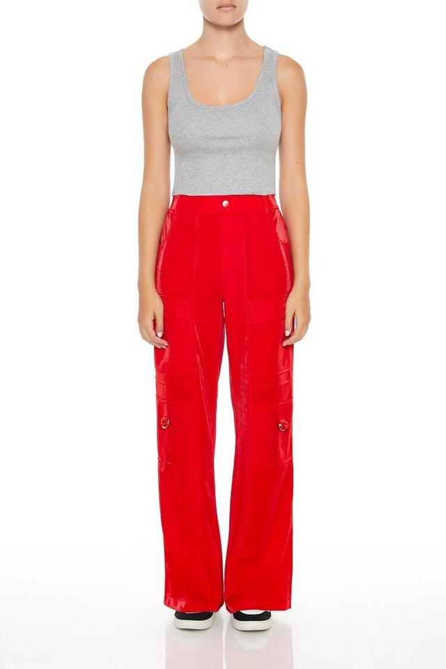 Wide-Leg Utility Cargo Pants | Forever 21 Product Image