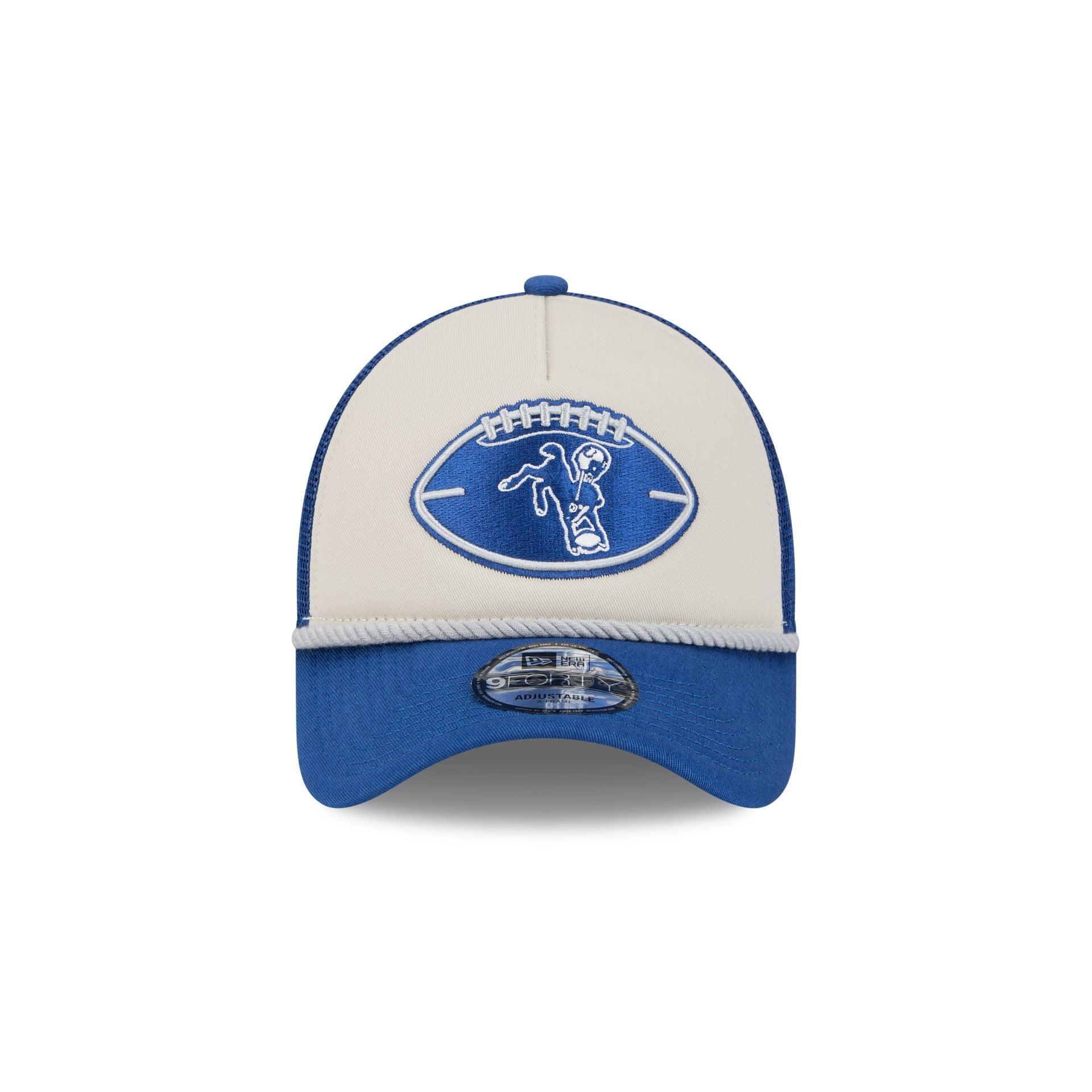 Indianapolis Colts 2024 Historic Sideline 9FORTY A-Frame Snapback Hat Male Product Image