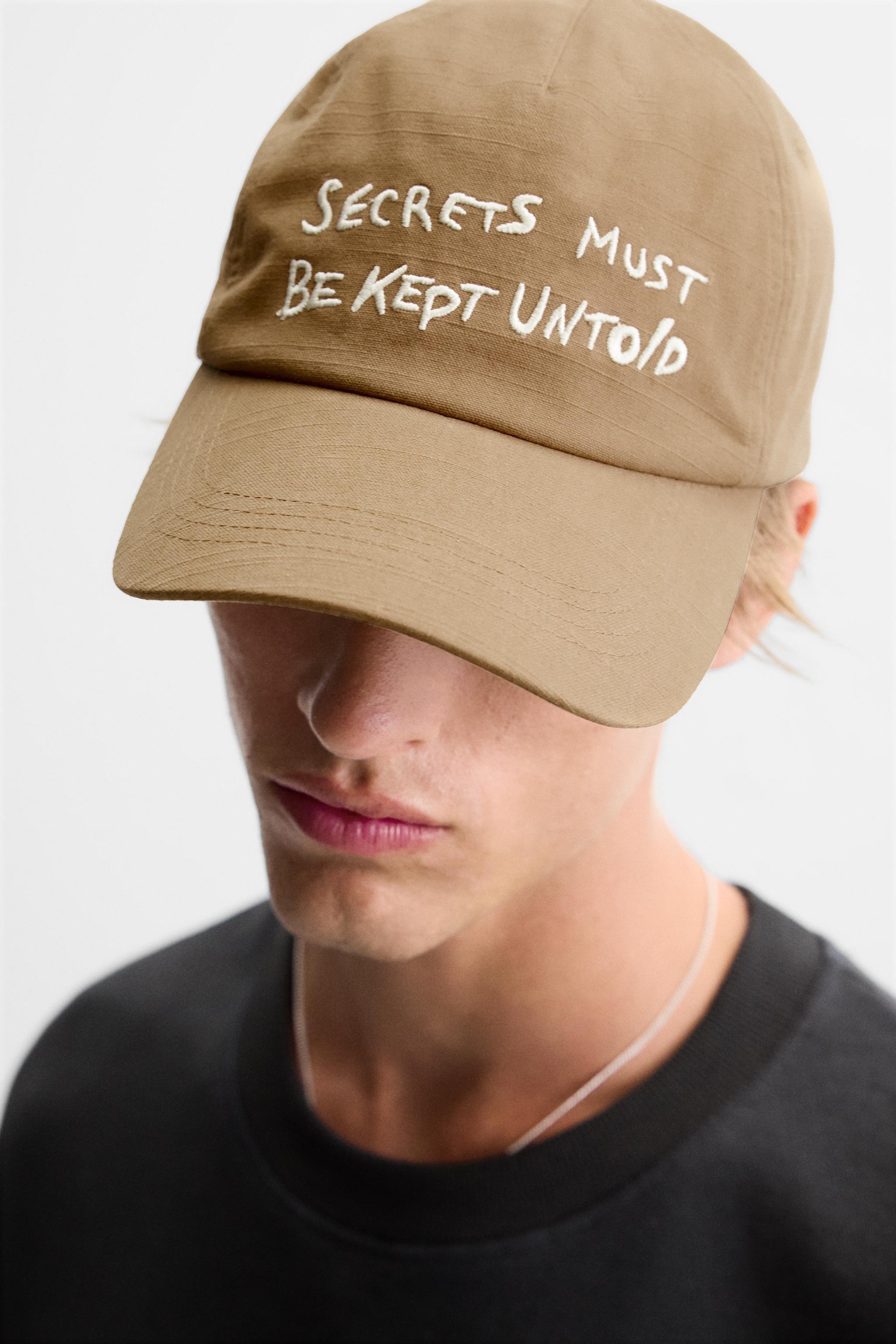 EMBROIDERED TEXT CAP Product Image