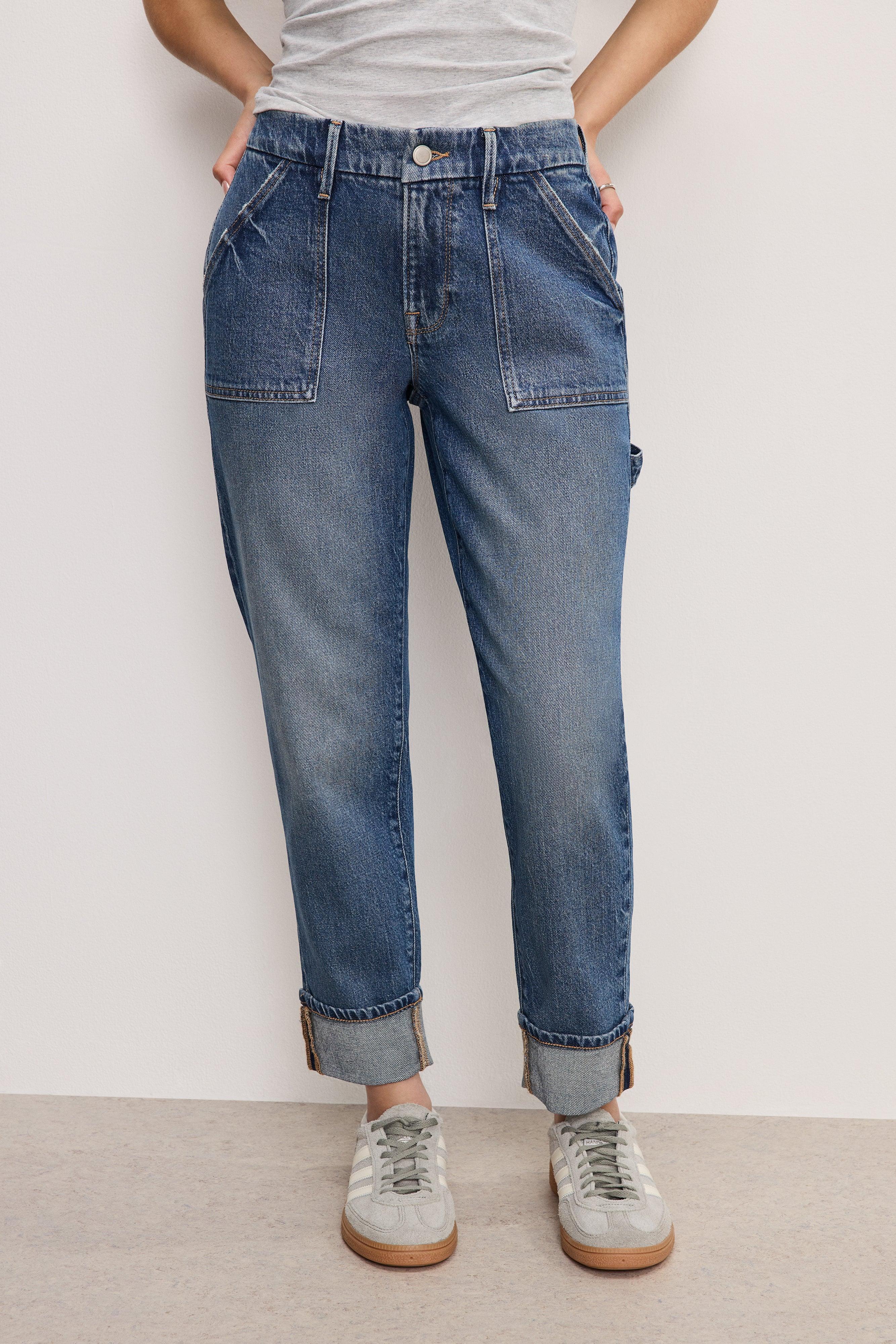 GOOD PETITE WEEKENDER CARPENTER JEANS | INDIGO747 Product Image