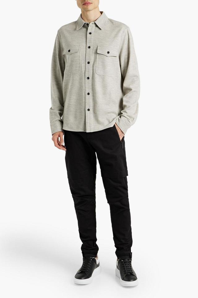 Jack Wool Shirt In Stone Product Image