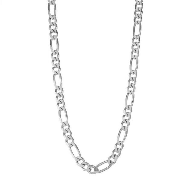 Jordan Blue Mens Sterling Silver Figaro Chain Necklace Gold Tone Product Image