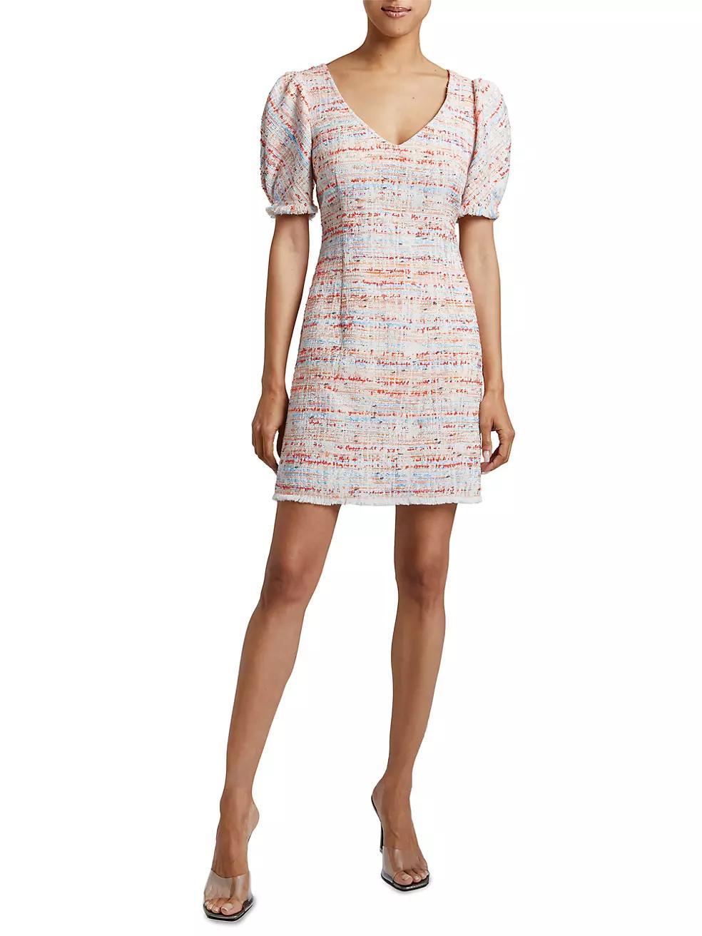 Bianca Cotton-Blend Tweed Short-Sleeve Minidress Product Image