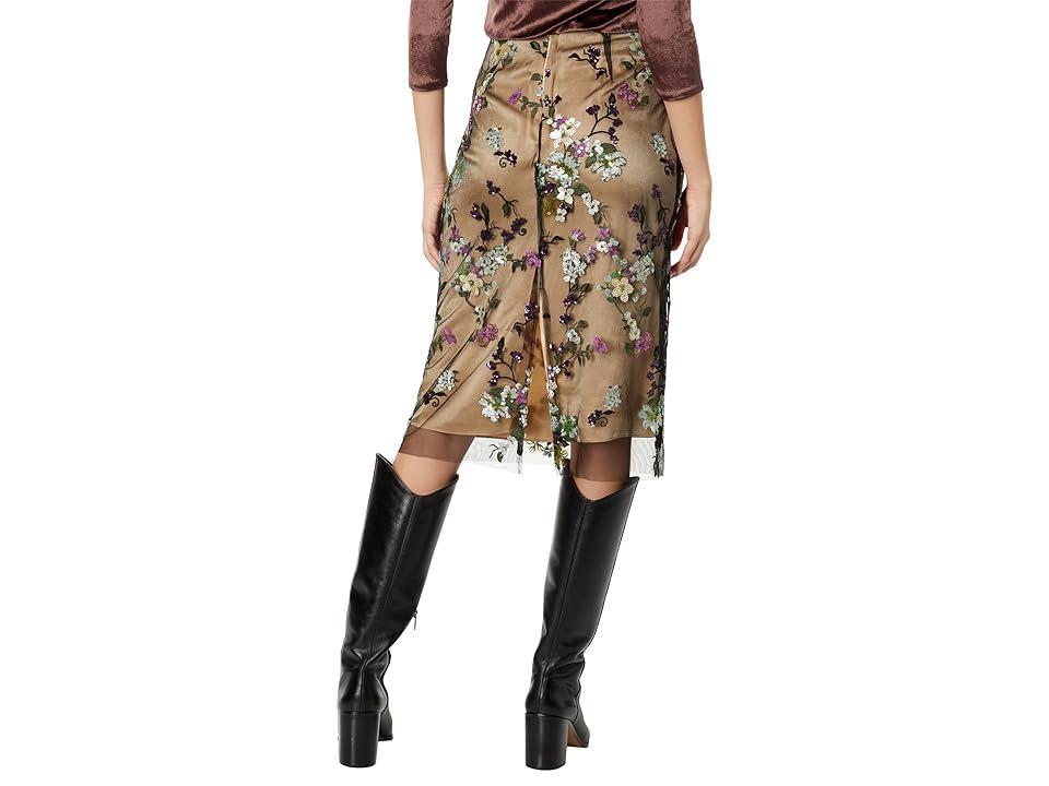 Vince Begonia Floral Sequin Skirt Product Image